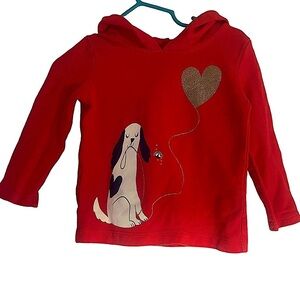 Carters Baby Girls Dog Hooded Shirt (Ask About Twin Sets!)